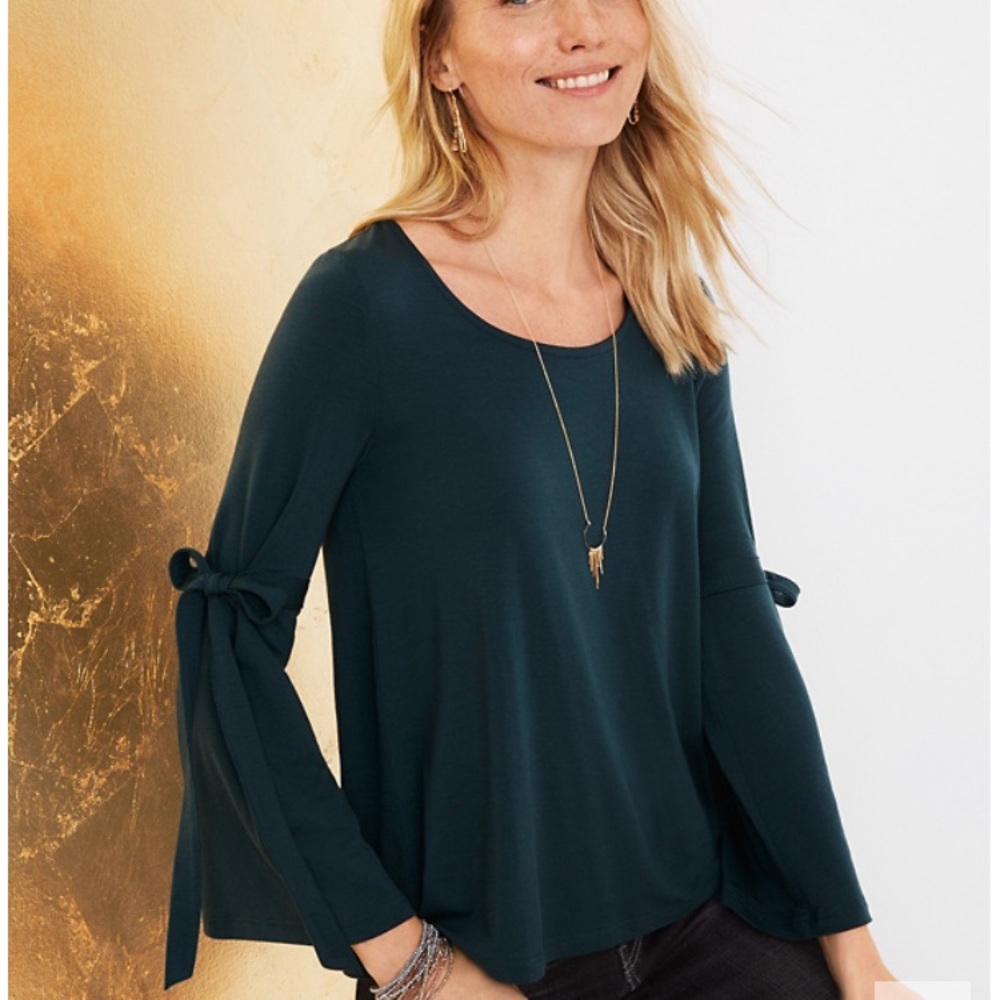 Garnet Hill Bell sleeve top